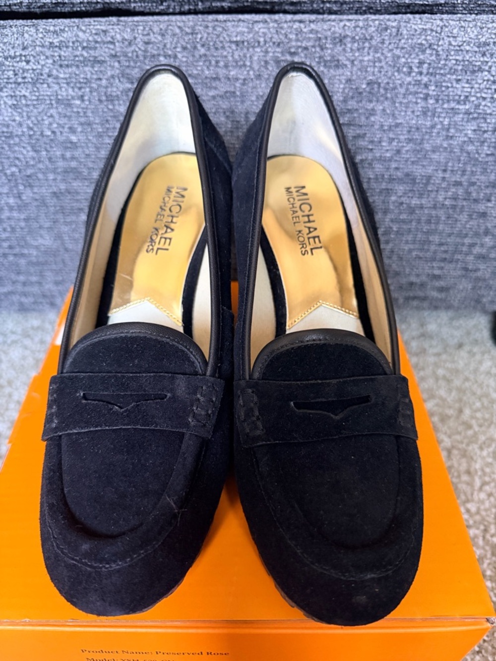 Michael Kors Women's Black Suede Loafers